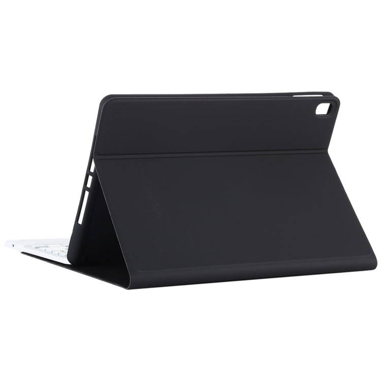 TG-102BCS Detachable Bluetooth White Keyboard + Microfiber Leather Tablet Case for iPad 10.2 inch / iPad Air (2019), with Touch Pad & Backlight & Pen Slot & Holder (Black) - For iPad Air by PMC TechLife | Online Shopping South Africa | PMC TechLife