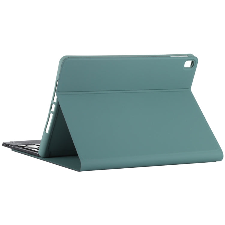 TG-102BCS Detachable Bluetooth Black Keyboard + Microfiber Leather Tablet Case for iPad 10.2 inch / iPad Air (2019), with Touch Pad & Backlight & Pen Slot & Holder (Dark Green) - For iPad Air by PMC TechLife | Online Shopping South Africa | PMC TechLife