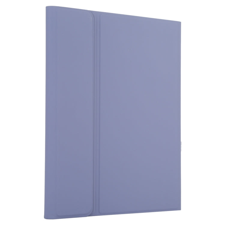 TG-102BC Detachable Bluetooth White Keyboard + Microfiber Leather Tablet Case for iPad 10.2 inch / iPad Air (2019), with Touch Pad & Pen Slot & Holder(Purple) - free shipping - PMC TechLife - Order now!