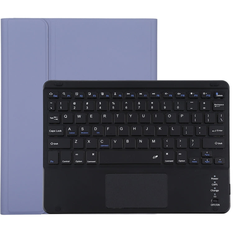 TG-102BC Detachable Bluetooth Black Keyboard + Microfiber Leather Tablet Case for iPad 10.2 inch / iPad Air (2019), with Touch Pad & Pen Slot & Holder(Purple) - For iPad Air by PMC TechLife | Online Shopping South Africa | PMC TechLife