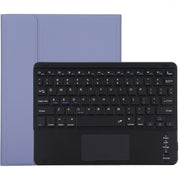 TG97BC Detachable Bluetooth Black Keyboard + Microfiber Leather Tablet Case for iPad 9.7 inch, with Touch Pad & Pen Slot & Holder(Purple)