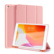 For iPad 10.2 DUX DUCIS Domo Series Horizontal Flip Magnetic PU Leather Case with Three-folding Holder & Pen Slot & Sleep / Wake-up Function (Pink) - iPad 10.2 Cases by DUX DUCIS | Online Shopping South Africa | PMC TechLife | Buy Now Pay Later Mobicred