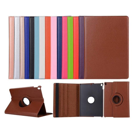 Litchi Texture 360 Degree Spin Multi-function Horizontal Flip Leather Protective Case with Holder for iPad Pro 10.5 inch / iPad Air (2019) (White)