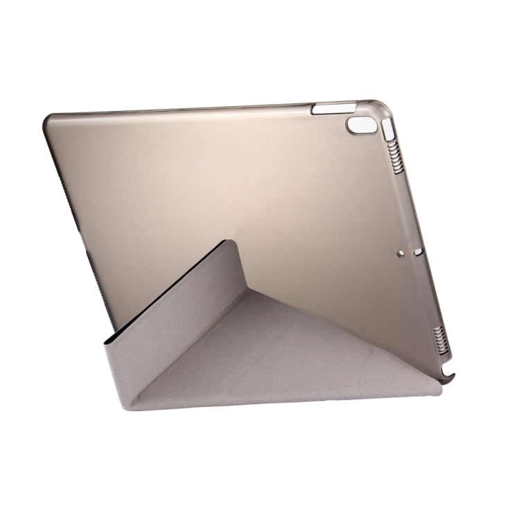 For iPad Pro 10.5 inch Silk Texture Horizontal Deformation Flip Leather Case with 4-folding Holder & Sleep / Wake-up(Black) - iPad Pro 10.5 inch Cases by PMC Jewellery | Online Shopping South Africa | PMC Jewellery | Buy Now Pay Later Mobicred