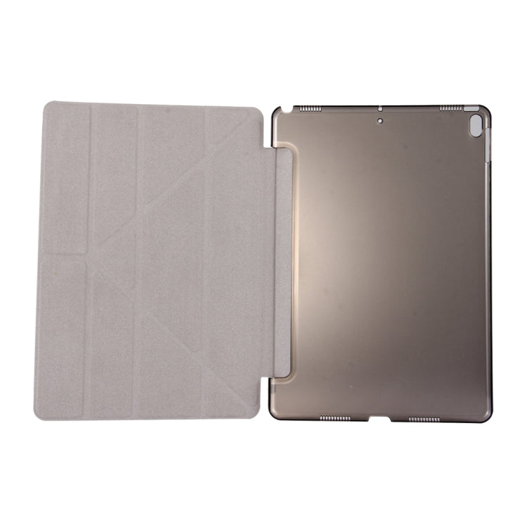 For iPad Pro 10.5 inch Silk Texture Horizontal Deformation Flip Leather Case with 4-folding Holder & Sleep / Wake-up(Black) - iPad Pro 10.5 inch Cases by PMC Jewellery | Online Shopping South Africa | PMC Jewellery | Buy Now Pay Later Mobicred