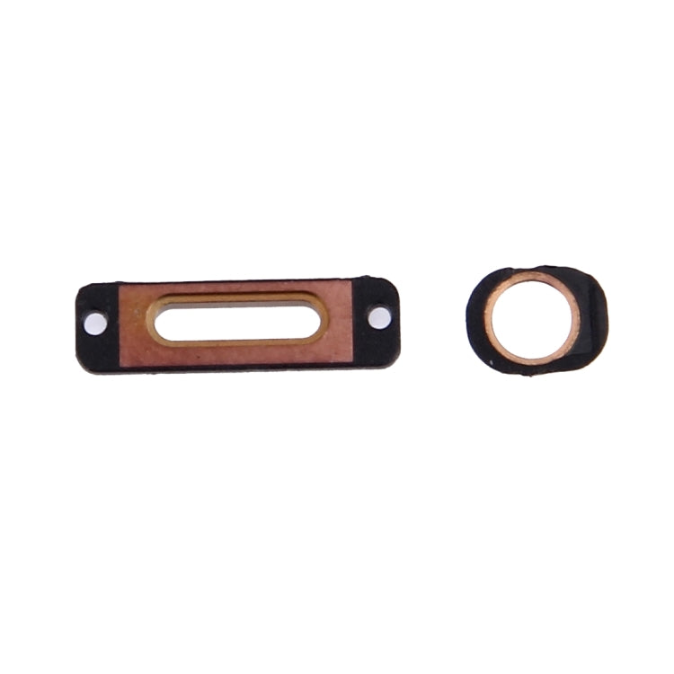 10 PCS 2 in 1 for iPhone SE Charging Port Retaining Brackets + Headphone Jack Rings(Rose Gold) - SE 1st Generation Parts by PMc TechLife | Online Shopping South Africa | PMc TechLife | Buy Now Pay Later Mobicred