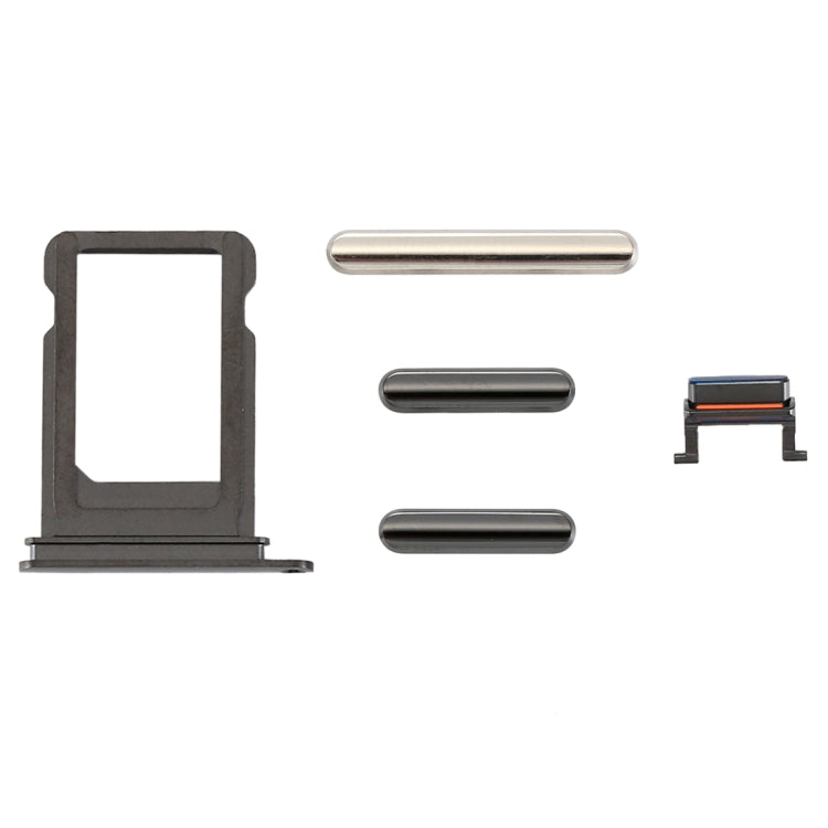 Card Tray + Volume Control Key + Power Button + Mute Switch Vibrator Key for iPhone X(Grey) - Metal Parts by PMc TechLife | Online Shopping South Africa | PMc TechLife | Buy Now Pay Later Mobicred
