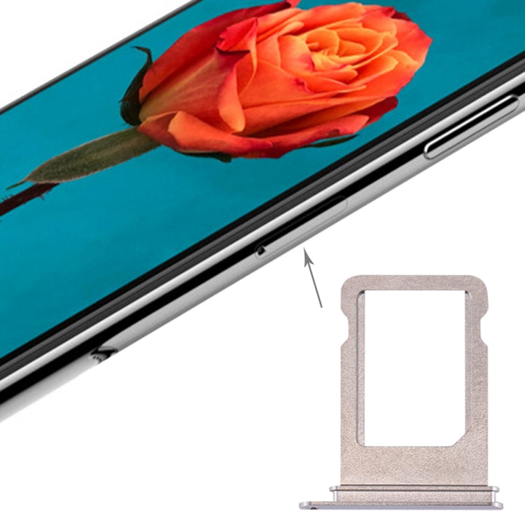 Card Tray for iPhone X(Silver) - Metal Parts by PMc TechLife | Online Shopping South Africa | PMc TechLife | Buy Now Pay Later Mobicred