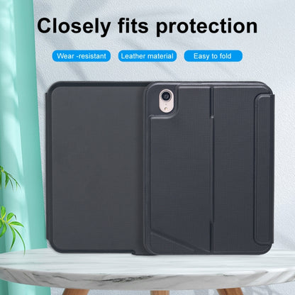 T06-AS For iPad mini6 Touch Backlight Split Type Bluetooth Keyboard Leather Case - For iPad mini by PMC Jewellery | Online Shopping South Africa | PMC Jewellery