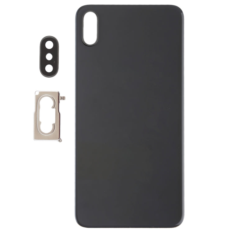 Battery Back Cover with Back Camera Bezel & Lens & Adhesive  for iPhone XS Max(Black) - Back Cover by PMc TechLife | Online Shopping South Africa | PMc TechLife | Buy Now Pay Later Mobicred