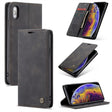 For iPhone XS Max CaseMe-013 Multifunctional Retro Frosted Horizontal Flip Leather Case with Card Slot & Holder & Wallet(Black) - More iPhone Cases by CaseMe | Online Shopping South Africa | PMC Jewellery | Buy Now Pay Later Mobicred