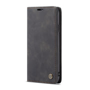 For iPhone XS Max CaseMe-013 Multifunctional Retro Frosted Horizontal Flip Leather Case with Card Slot & Holder & Wallet(Black)
