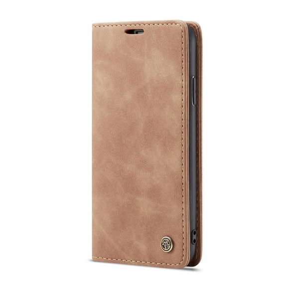 For iPhone XS Max CaseMe-013 Multifunctional Retro Frosted Horizontal Flip Leather Case with Card Slot & Holder & Wallet(Brown)