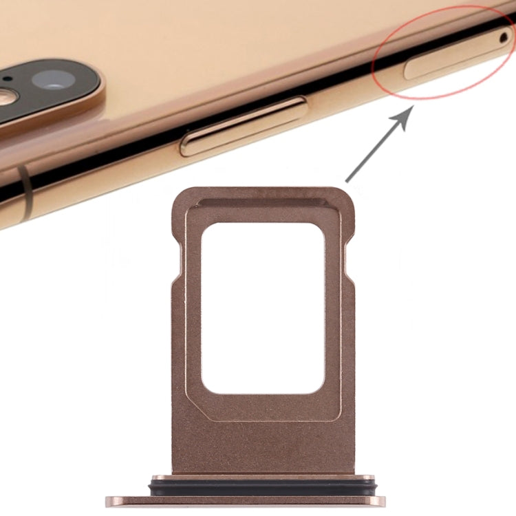 Double SIM Card Tray for iPhone XS Max (Double SIM Card)(Gold) - Others by PMc TechLife | Online Shopping South Africa | PMc TechLife | Buy Now Pay Later Mobicred