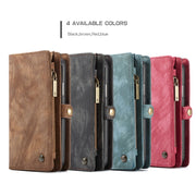 For iPhone XS Max CaseMe Detachable Multifunctional Horizontal Flip Leather Case with Card Slot & Holder & Zipper Wallet & Photo Frame (Brown)