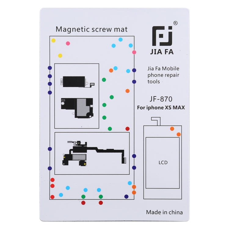 JIAFA JF-870 Magnetic Pad Screw Board for iPhone XS Max - free shipping - PMC TechLife - Order now!