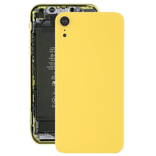 Battery Back Cover with Back Camera Bezel & Lens & Adhesive  for iPhone XR(Yellow) - Back Cover by PMc TechLife | Online Shopping South Africa | PMc TechLife | Buy Now Pay Later Mobicred