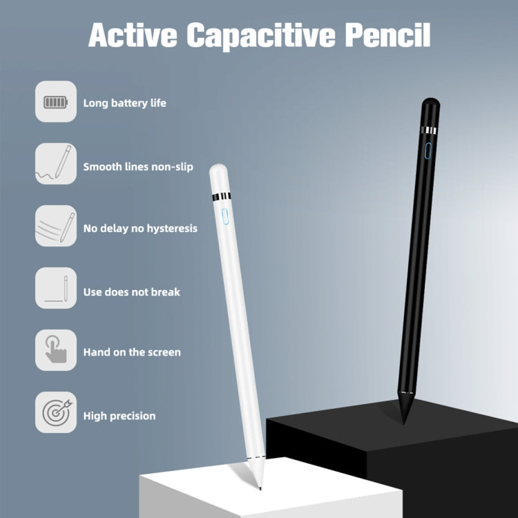 Active Capacitive Stylus for iPod touch / iPad mini & Air & Pro / iPhone(White)