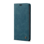 For iPhone XR CaseMe-013 Multifunctional Retro Frosted Horizontal Flip Leather Case with Card Slot & Holder & Wallet(Blue)