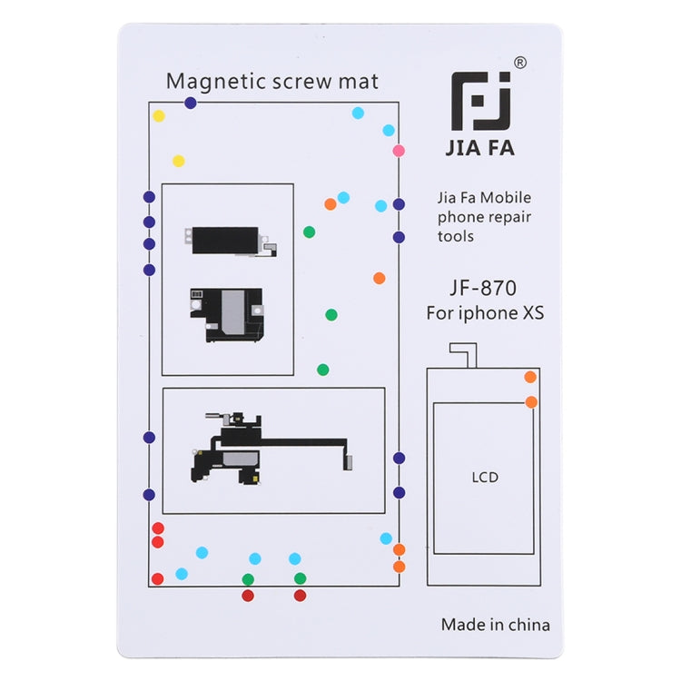 JIAFA JF-870 Magnetic Pad Screw Board for iPhone XS - free shipping - PMC TechLife - Order now!
