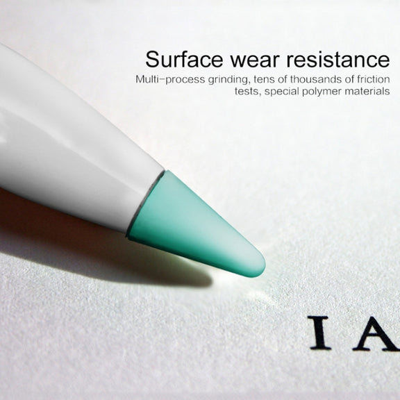 4 PCS Non-slip Mute Wear-resistant Nib Cover for Apple Pencil 1 / 2(White)