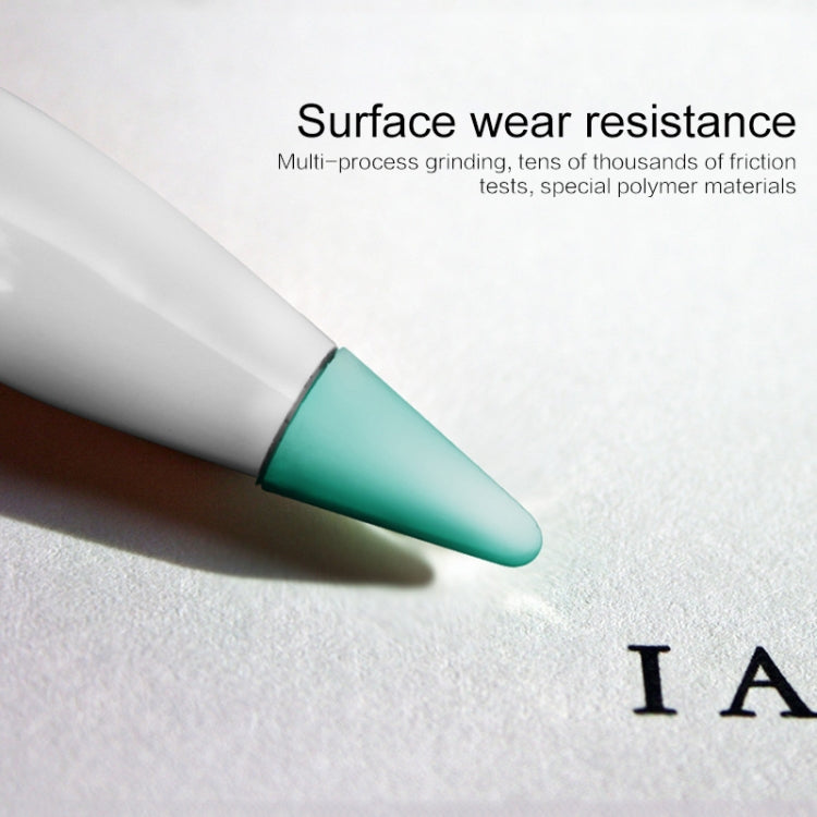 4 PCS Non-slip Mute Wear-resistant Nib Cover for Apple Pencil 1 / 2(White)