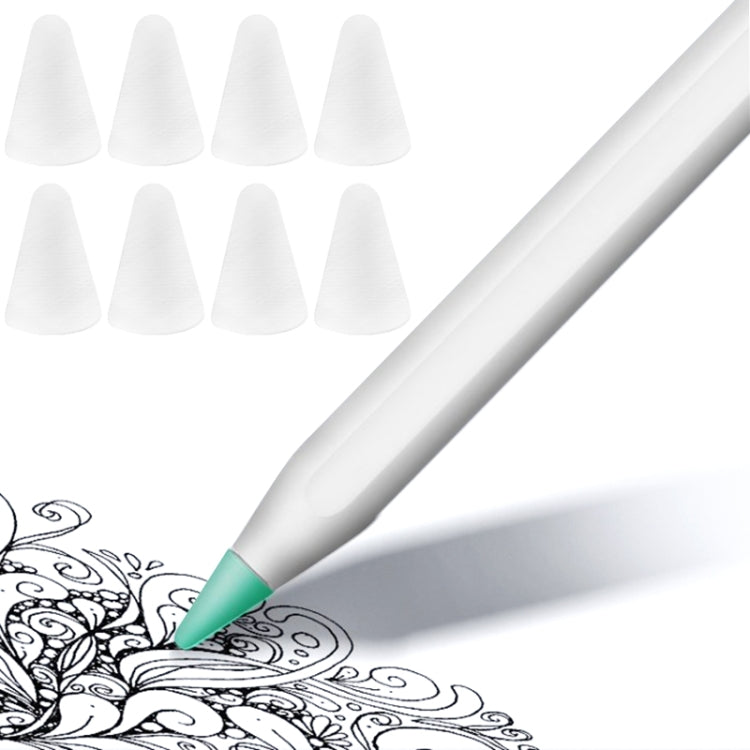 8 PCS Non-slip Mute Wear-resistant Nib Cover for Apple Pencil 1 / 2(Transparent) - Pencil Accessories by PMC Jewellery | Online Shopping South Africa | PMC Jewellery | Buy Now Pay Later Mobicred