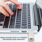 S29 3 in 1 16GB Micro USB + USB + 8 Pin Interface Metal Twister Flash Disk(Silver)