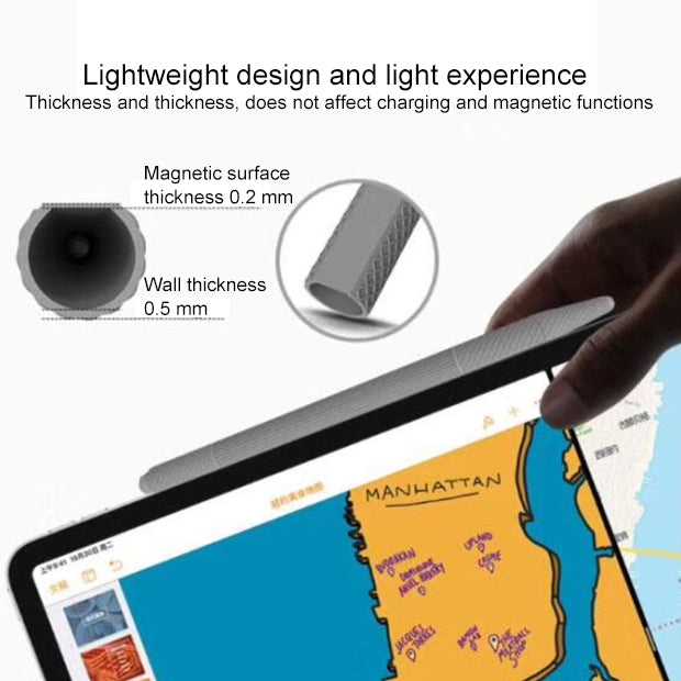 Stylus Pen Silica Gel Shockproof Protective Case for Apple Pencil 2 (White) - Pencil Accessories by PMC Jewellery | Online Shopping South Africa | PMC Jewellery | Buy Now Pay Later Mobicred