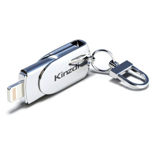 Kinzdi 32GB USB + 8 Pin Interface Metal Twister Flash U Disk (Silver) - free shipping - PMC Jewellery - Order now!