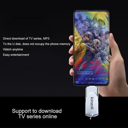 Kinzdi 32GB USB + 8 Pin Interface Metal Twister Flash U Disk (Silver) - free shipping - PMC Jewellery - Order now!