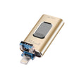 Richwell 3 in 1 32G Type-C + 8 Pin + USB 3.0 Metal Push-pull Flash Disk with OTG Function(Gold) - U Disk & Card Reader by Richwell | Online Shopping South Africa | PMC TechLife | Buy Now Pay Later Mobicred