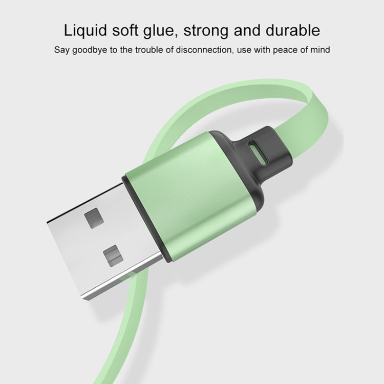 3.5A Liquid Silicone 3 in 1 USB to USB-C / Type-C + 8Pin + Micro USB Retractable Data Syn Charging Cable (Purple) - free shipping - PMC Jewellery - Order now!
