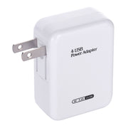 HT-CD03 15.5W 5V 3.1A 4-Port USB Wall Charger Travel Charger, US Plug