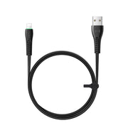 Mcdodo CA-6363 Flying Fish Series 8 Pin to USB LED Cable, Length: 1.8m(Black)