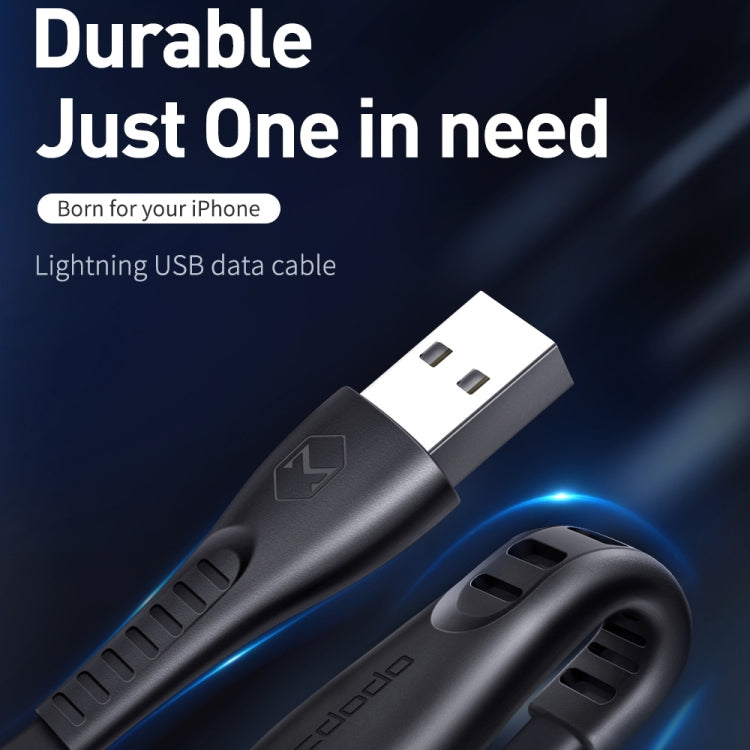 Mcdodo CA-6362 Flying Fish Series 8 Pin to USB LED Cable, Length: 1.8m(White)