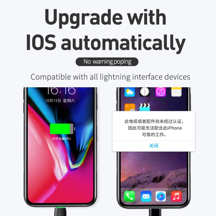 Mcdodo CA-6362 Flying Fish Series 8 Pin to USB LED Cable, Length: 1.8m(White) - free shipping - PMC Jewellery - Order now!