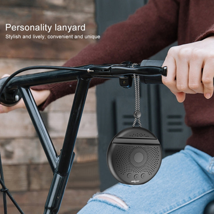 ZEALOT S24 Portable Stereo Bluetooth Speaker with Lanyard & Mobile Card Slot Holder, Supports Hands-free Call & TF Card (Dark Blue)
