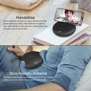 ZEALOT S24 Portable Stereo Bluetooth Speaker with Lanyard & Mobile Card Slot Holder, Supports Hands-free Call & TF Card (Dark Blue)