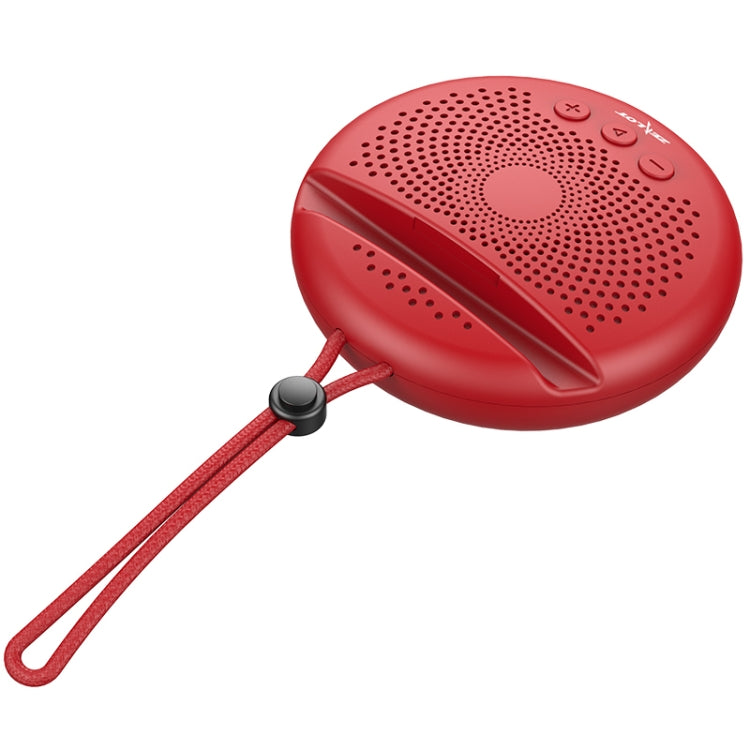 ZEALOT S24 Portable Stereo Bluetooth Speaker with Lanyard & Mobile Card Slot Holder, Supports Hands-free Call & TF Card (Red)
