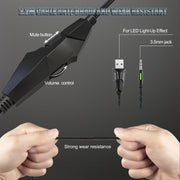 ONIKUMA K19 Single Plug Light Adjustable Gaming Headphone with Microphone(Black)