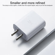 Original Xiaomi Youpin ZMI 20W Quick Charger Power Adapter with Type-C / USB-C to 8 Pin Charging Cable, US Plug(White)