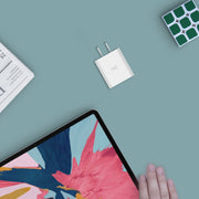 Original Xiaomi Youpin ZMI 20W Quick Charger Power Adapter with Type-C / USB-C to 8 Pin Charging Cable, US Plug(White)
