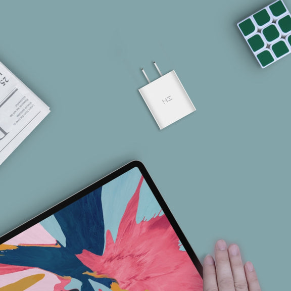 Original Xiaomi Youpin ZMI 20W Quick Charger Power Adapter with Type-C / USB-C to 8 Pin Charging Cable, US Plug(White)