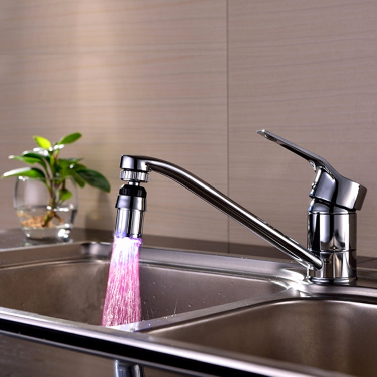 SDF-B6 1 LED ABS Temperature Sensor 3-color LED Faucet Light Water Glow Shower, Size: 58 x 24mm, Interface: 22mm (Silver) - Shower Head by PMC TechLife | Online Shopping South Africa | PMC TechLife | Buy Now Pay Later Mobicred