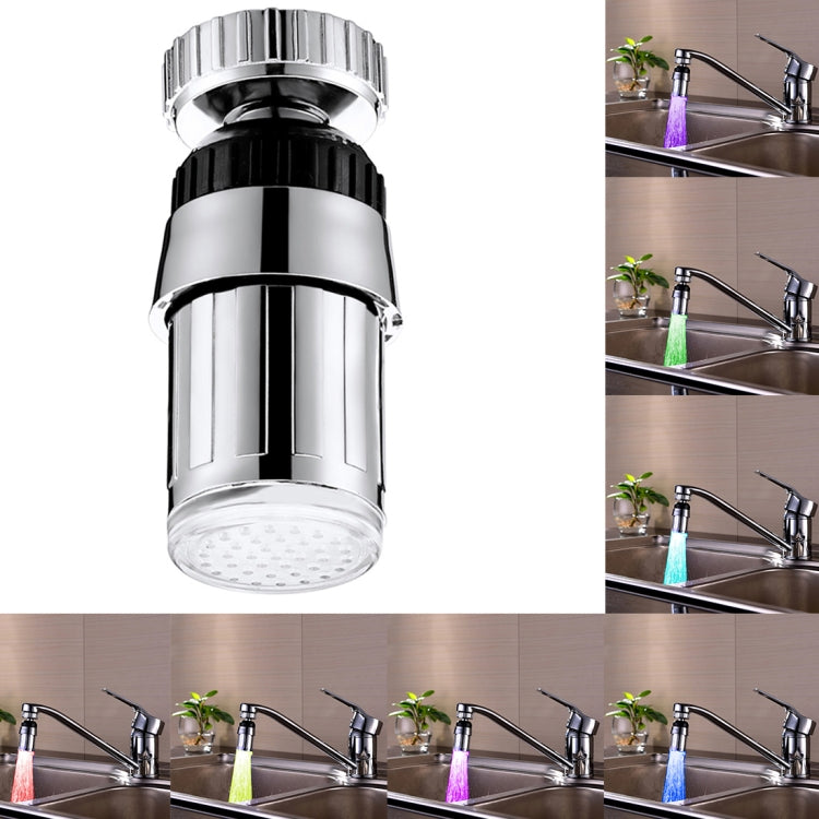 SDF-B6 1 LED ABS Colorful Change LED Faucet Light Water Glow Shower, Size: 58 x 24mm, Interface: 22mm (Silver) - Shower Head by PMC TechLife | Online Shopping South Africa | PMC TechLife | Buy Now Pay Later Mobicred