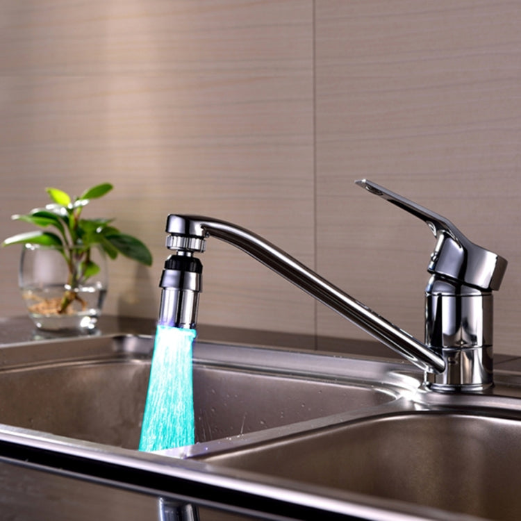 SDF-B6 1 LED ABS Colorful Change LED Faucet Light Water Glow Shower, Size: 58 x 24mm, Interface: 22mm (Silver) - Shower Head by PMC TechLife | Online Shopping South Africa | PMC TechLife | Buy Now Pay Later Mobicred