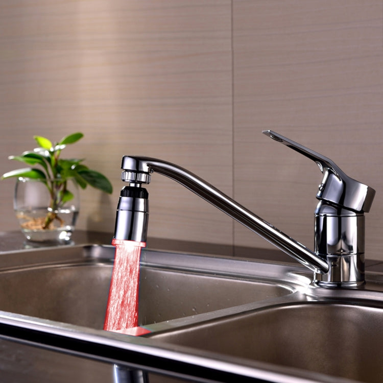 SDF-B9 1 LED ABS Colorful Change LED Faucet Light Water Glow Shower, Size: 58 x 28mm, Interface: 22mm (Silver) - Shower Head by PMC TechLife | Online Shopping South Africa | PMC TechLife | Buy Now Pay Later Mobicred