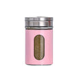 Stainless Steel Lid Glass Seasoning Jar Kitchen Supplies (Pink) - Condiment Bottles & Hip Flasks by PMC TechLife | Online Shopping South Africa | PMC TechLife | Buy Now Pay Later Mobicred