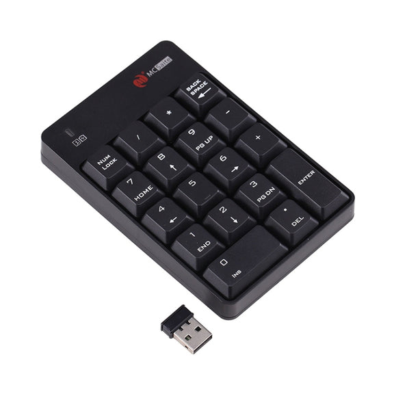 MC Saite SK-51AG 2 in 1 2.4G USB Numeric Wireless Keyboard  & Mini Calculator for Laptop Desktop PC(Black)